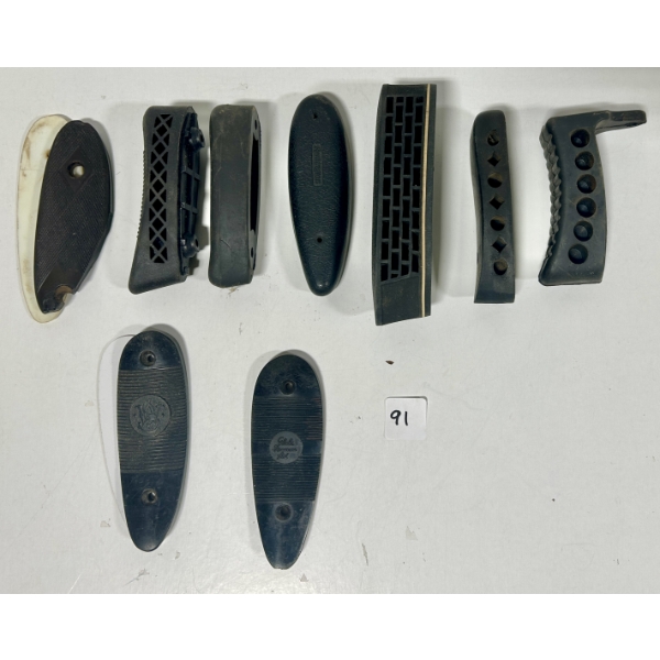 LOT OF 9 - RECOIL PADS & BUTT PLATES