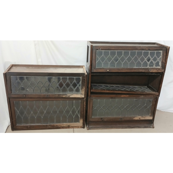 LOT OF 2 - BARRISTERS BOOKCASES - MIXED PCS FROM 2 UNITS 
