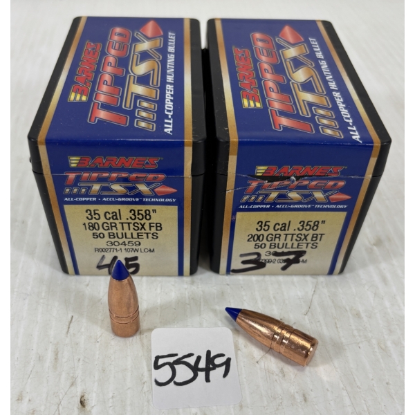 BULLETS: 82 X BARNES .38 CAL - 180 & 200 GR 