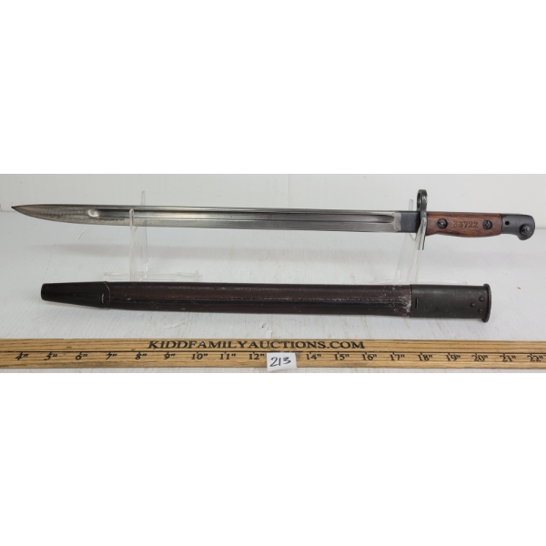 BRITISH PAT 1907 BAYONET W/ SCABBARD