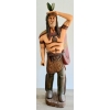 Image 2 : CARVED WOOD LOOK CIGAR STORE FIGURE - NATIVE AMERICAN TOBACO TRADE FIGURE