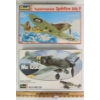Image 1 : LOT OF 2 - REVELL SUPERMARINE SPITFIRE MK II & ME 109G MODEL KITS