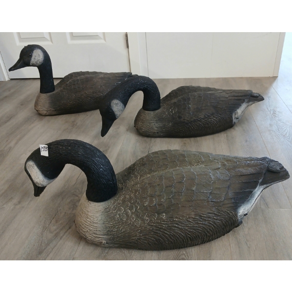 LOT OF 3 - GEESE DECOYS