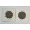 Image 2 : LOT OF 2 - 1838 & 1839 US LARGE PENNIES