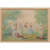 Image 2 : DANCING SCENE BY GEORGE BAXTER(1804 - 1867) - FRAMED PRINT