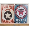 LOT OF 2 - WHITE STAR & TEXACO SST SIGNS