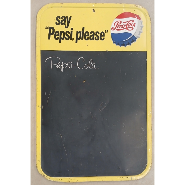 PEPSI SAY "PEPSI, PLEASE" - SST MENU SIGN