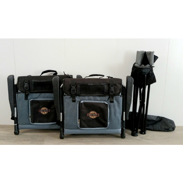 LOT OF 3 - ASTEROUTDOOR & QUEST PORTABLE CHAIRS 