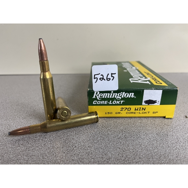 AMMO: 20X REMINGTON .270 WIN 150 GR. SP 