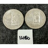 Image 1 : LOT OF 2 - 1958 CDN SILVER DOLLARS - BRITISH COLUMBIA