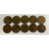 Image 2 : 10X 1943 CANADIAN FIVE CENT COINS - "TOMBAC" NICKLES