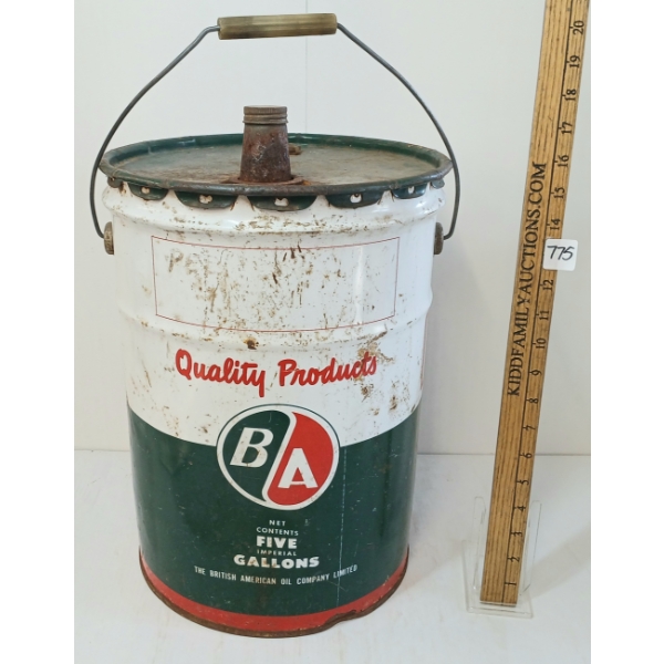 B/A MOTOR OIL CAN - 5GAL