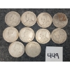 Image 2 : LOT OF 10 - CDN 25 CENT SILVER PCS