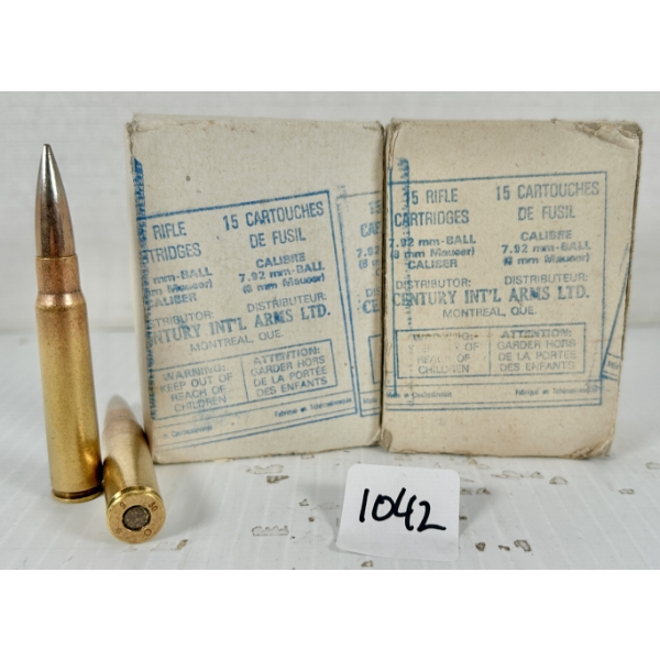 AMMO: 30X 8 MM MAUSER - MILITARY FMJ