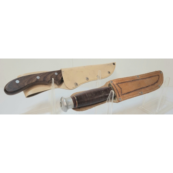 LOT OF 2 - JAPANESE MFG KNIVES W/ SHEATHS