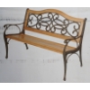 Image 2 : BELLINI CHATEAU OAK & CAST IRON BENCH 