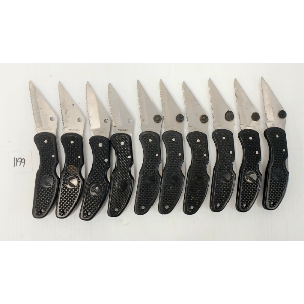 LOT OF 10 - FOLDING KNIVES