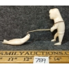 Image 4 : MAN BRINGING SEAL HOME BY UNKNOWN ARTIST - ANTLER & SINEW