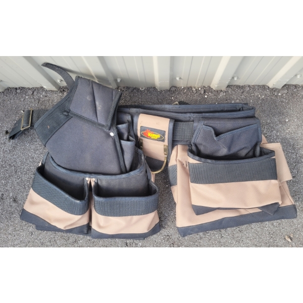 KUNYS SYNTHETIC TOOL BELT W/ DRILL HOLSTER