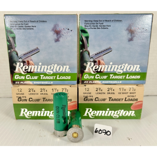 AMMO: 100X REMINGTON 12 GA 2-3/4 IN - #7.5