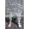 Image 4 : LOT OF 4 - WROUGHT IRON ROCOCO STYLE GARDEN SET - INCL CHAIRS & SIDE TABLE