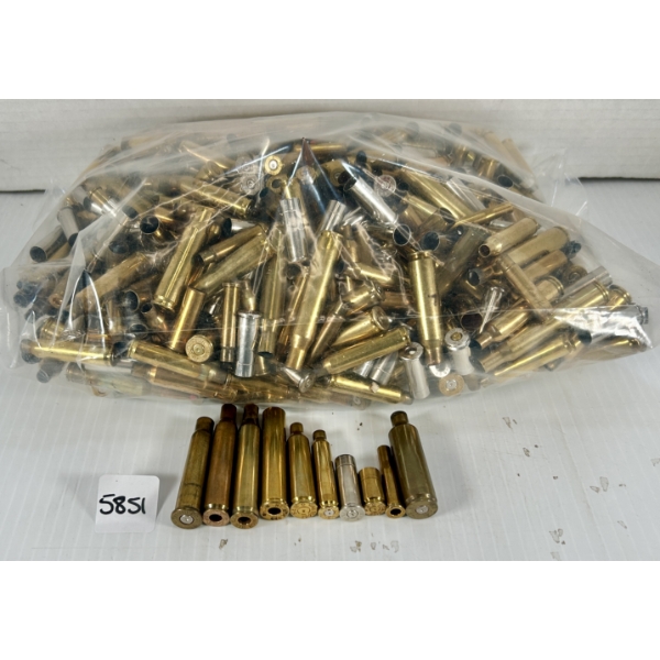 BRASS: APPROX 350X MIXED RIFLE & HANDGUN BRASS