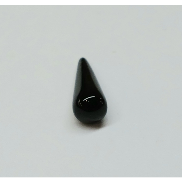 NATURAL BRIOLETTE BLACK ONYX - TEARDROP CABOCHON 