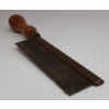 Image 5 : LOT OF 3 - MID 1800'S CHISEL, SCREWDRIVER & BRASS BACKED SAW
