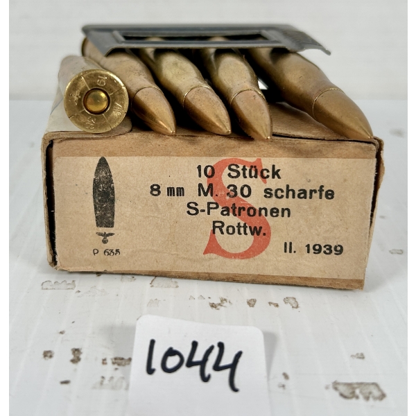 AMMO: 10X 8X56 R - MILITARY FMJ