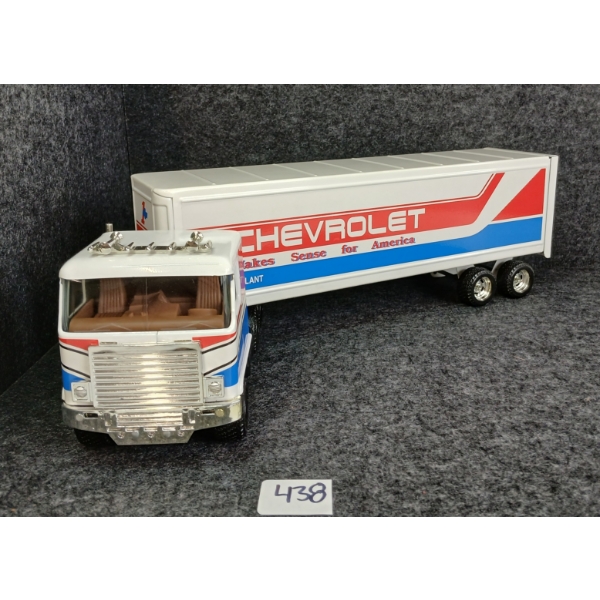 ERTL TIN CHEVROLET TRANSPORT TRUCK