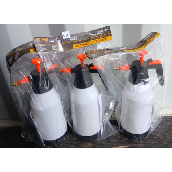 LOT OF 3 - BE AGRI EASE HANDHELD SPRAYERS - 2L