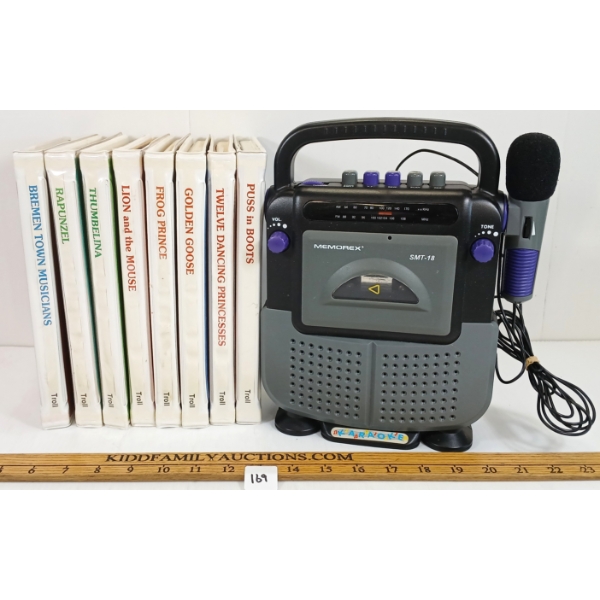 LOT OF 9 - 1983 TROLL ASSOCIATES READ ALONG BOOK / CASETTE SETS & MEMOREX SMT-18 PLAYER