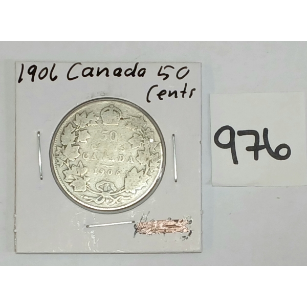 1906 CDN SILVER 50 CENT PC