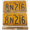 Image 1 : PAIR OF 1942 ONTARIO LICENCE PLATES