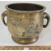 Image 3 : CHINESE CRANE MOTIF BRASS PLANTER