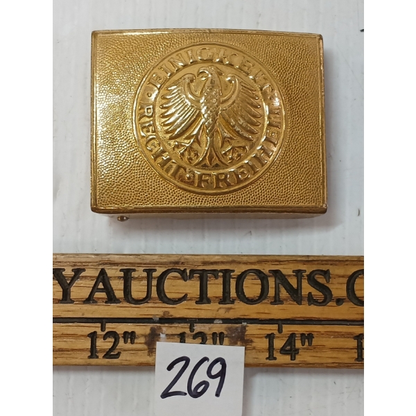 GERMAN BUNDESWEHR BRASS BELT BUCKLE
