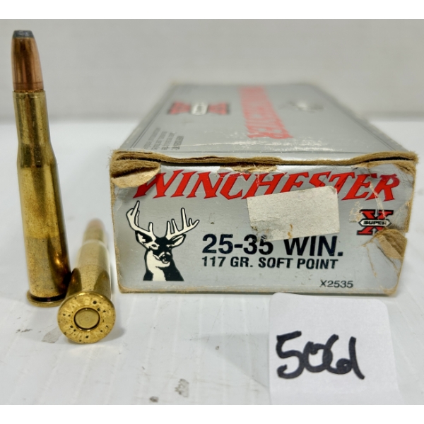 AMMO: 20X WINCHESTER .25-35 WIN - 117 GR SP