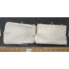 Image 2 : LOT OF 2 - WHITE BEADED CLUTCH HANDBAGS