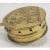 Image 3 : BRASS EMBOSSED BED WARMER