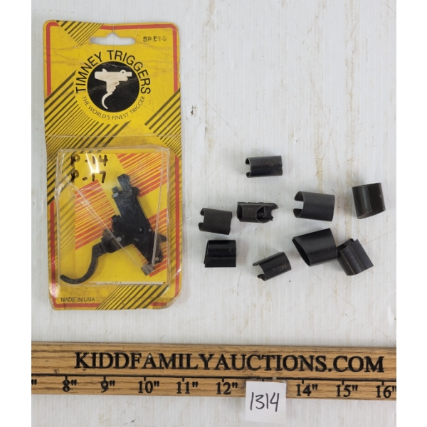 LOT OF 10 - TIMNEY TRIGGERS MODEL SP E1-5 & ACCESSORY CLIPS