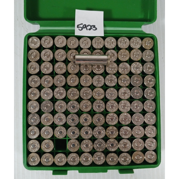 AMMO: 100X MIXED .38 SPL - 148GR - WADCUTTER RELOADS