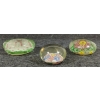 Image 2 : LOT OF 3 - MILLEFIORI GLASS PAPERWEIGHTS