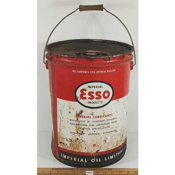 IMPERIAL ESSO OIL 5 GAL CAN 