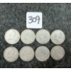 Image 1 : LOT OF 8 - 1943-1965 CDN 25 CENT COINS