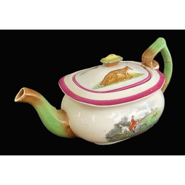 COPELAND "THE HUNTSMAN" & "WELL CLEARED" TEAPOT