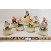 Image 2 : LOT OF 8 - SCHMID WALT DISNEY SNOW WHITE & SEVEN DWARVES MUSIC BOXES