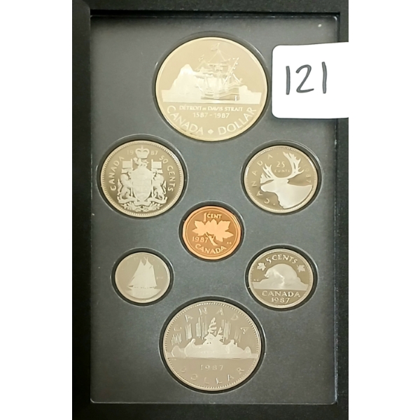 1987 RCM PROOF SET - 400TH ANN. OF JOHN DAVIS' EXPLORATION OF BAFFIN ISLAND