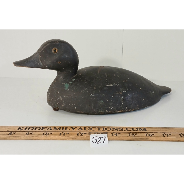 GOLDEN EYED DECOY DUCK W/ WEIGHT - SIGNED N