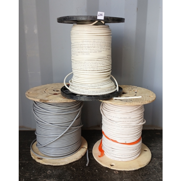 LOT OF 3 - MISC WIRE SPOOLS