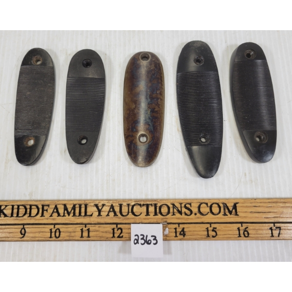 LOT OF 5 - MISC BUTT PLATES